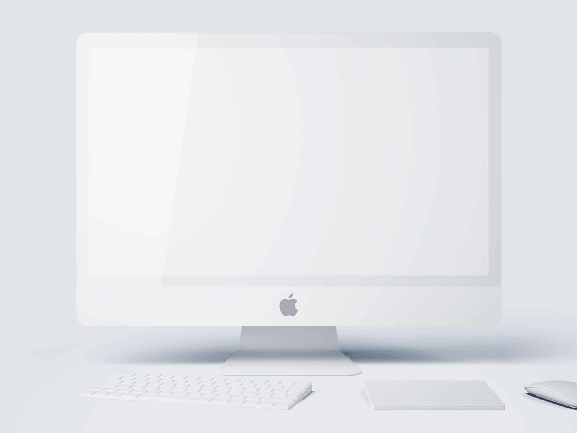 White Matte Apple Devices Mockups The Mockup Club