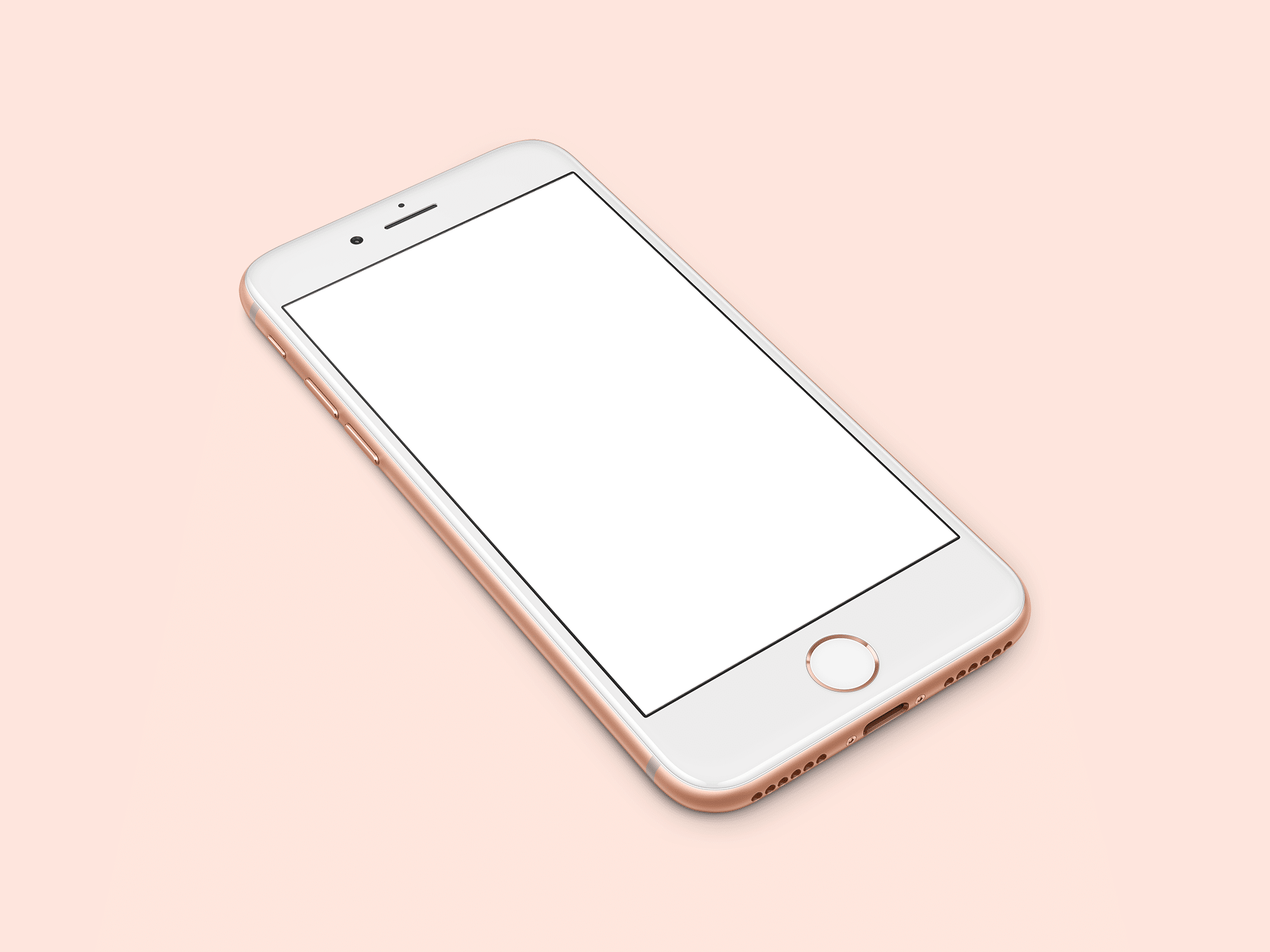 Download iPhone 8 Gold Mockup | The Mockup Club