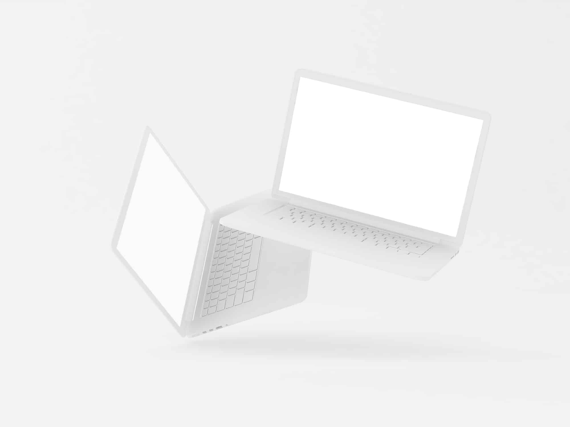 Download Floating Clay MacBooks Mockup | The Mockup Club