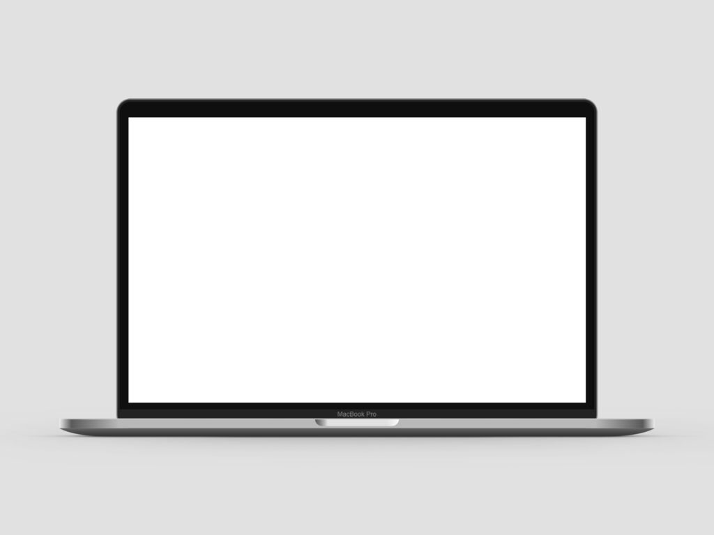 MacBook Pro Frontal View Mockup | The Mockup Club