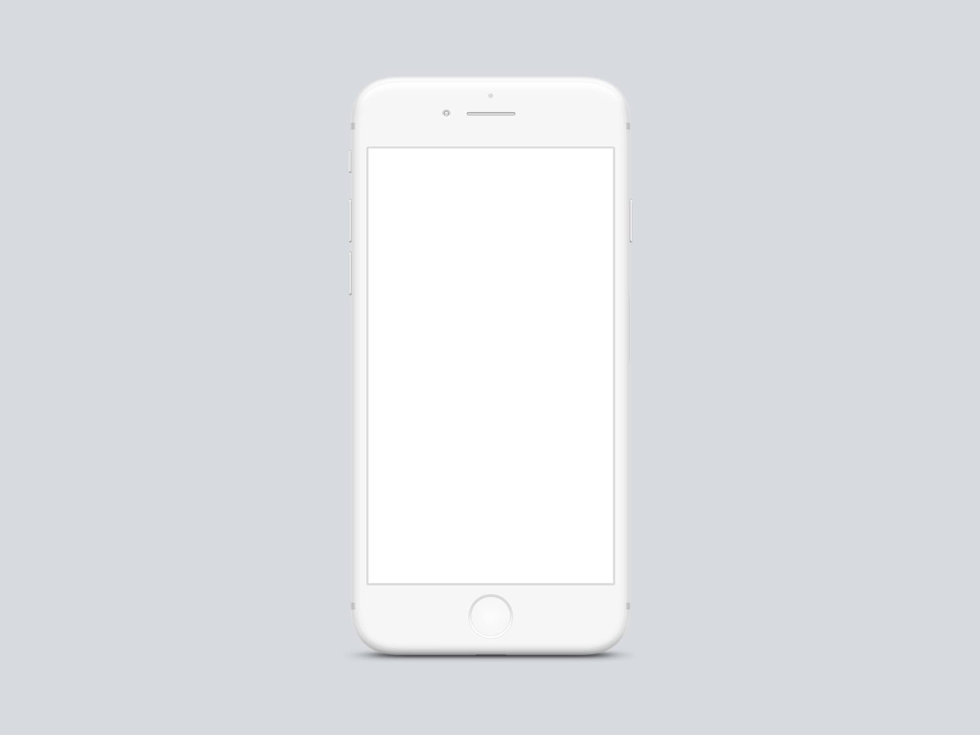 Download iPhone Clay Frontal Mockup | The Mockup Club PSD Mockup Templates
