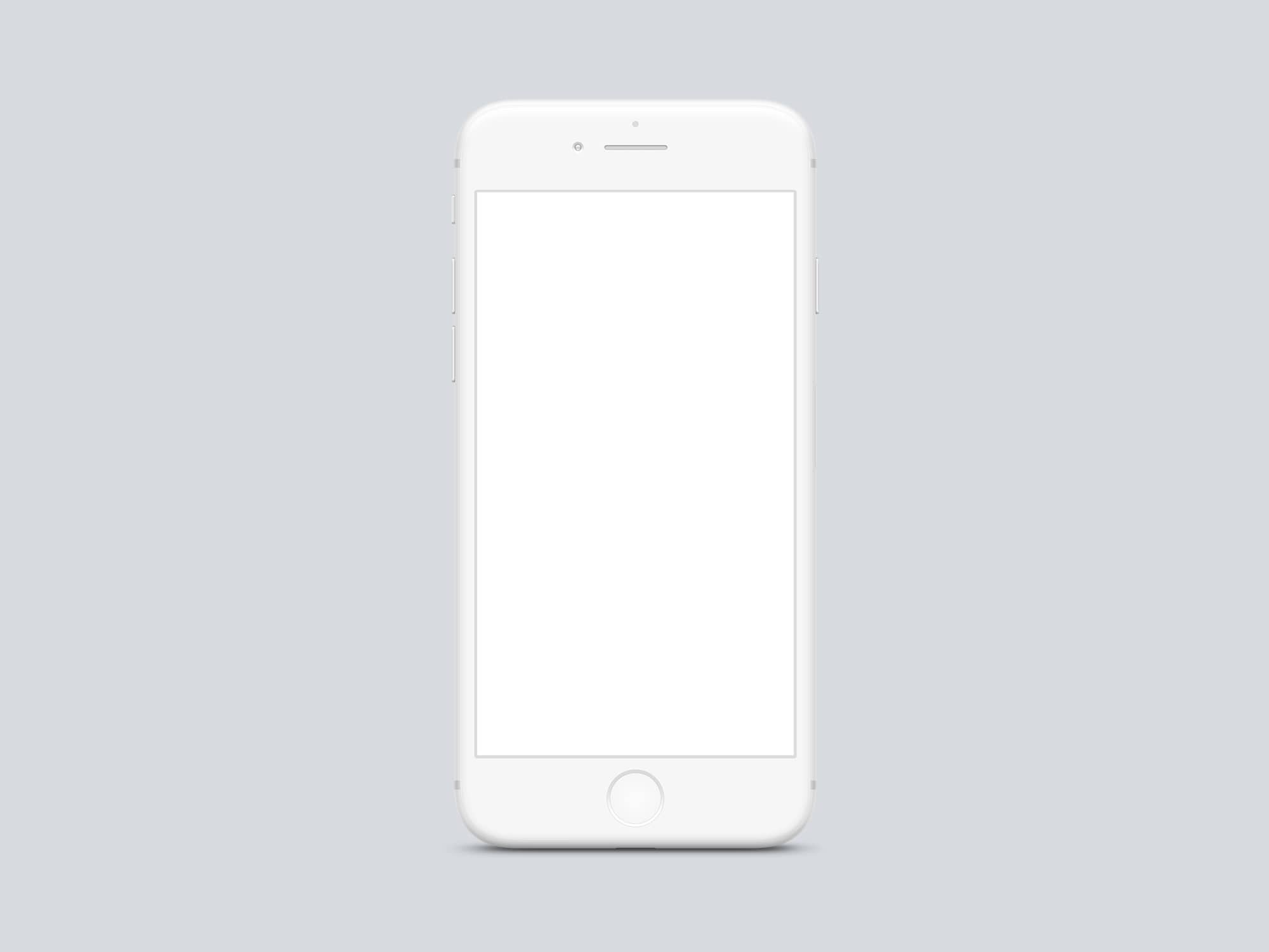 Download iPhone Clay Frontal Mockup | The Mockup Club