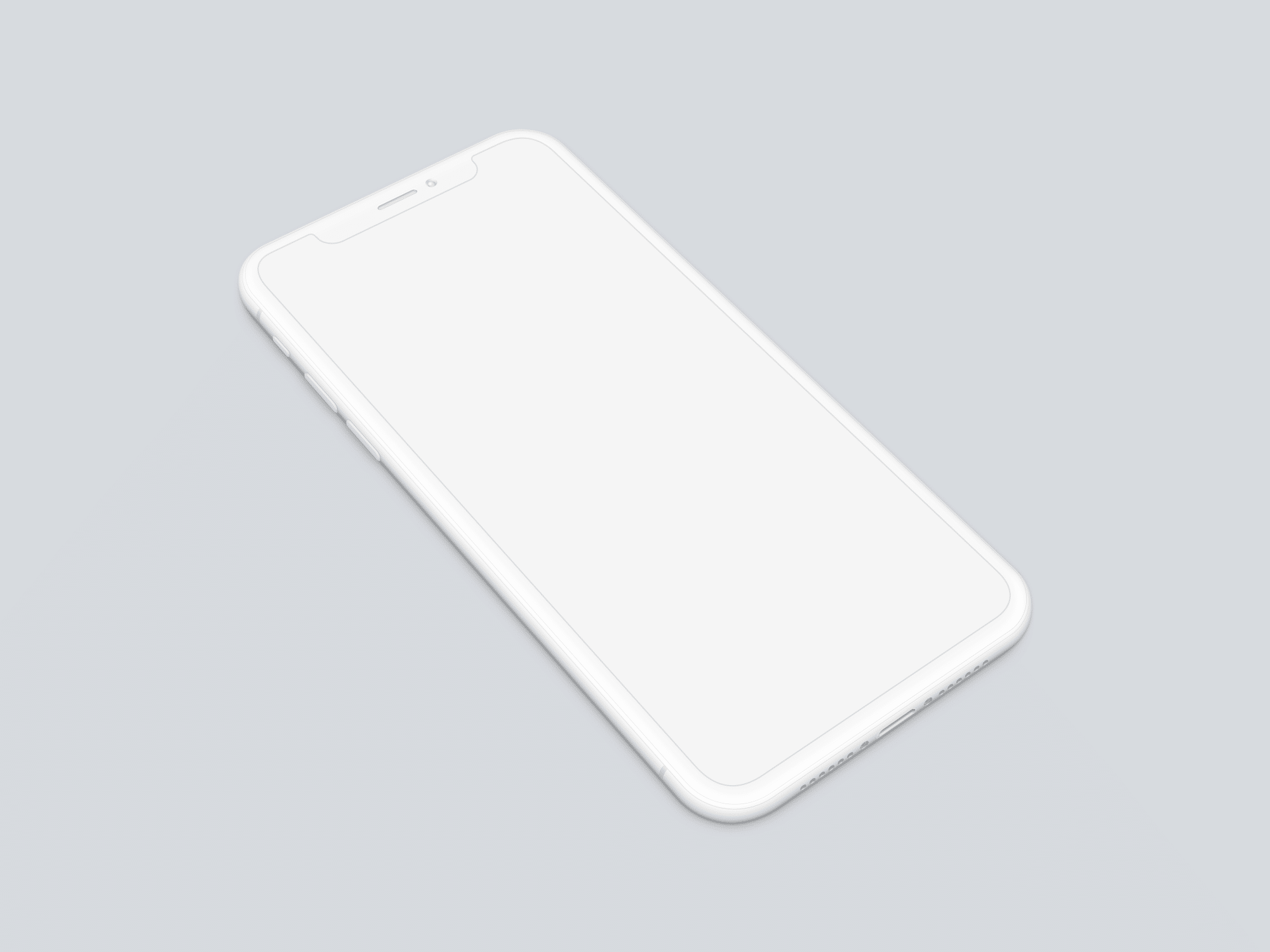 Iphone X Clay Mockup The Mockup Club