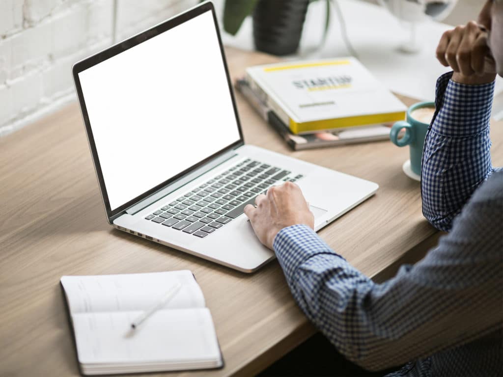 Man Working on MacBook | The Mockup Club