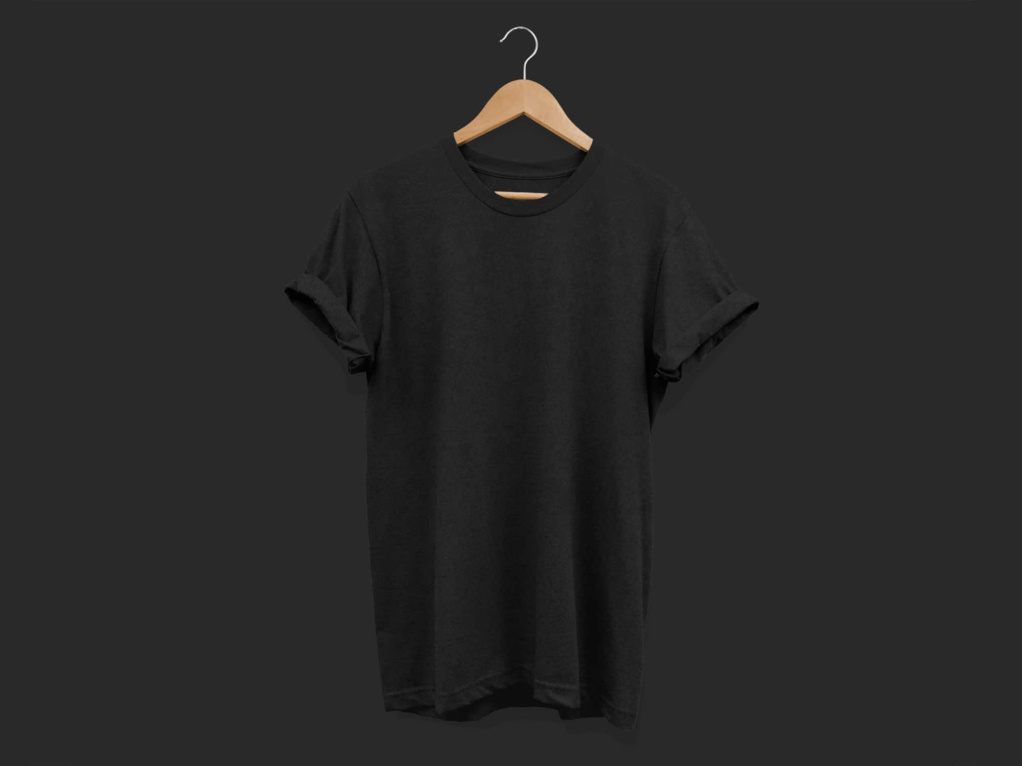 Download Black T Shirt Mockup With Model Free - Ghana tips