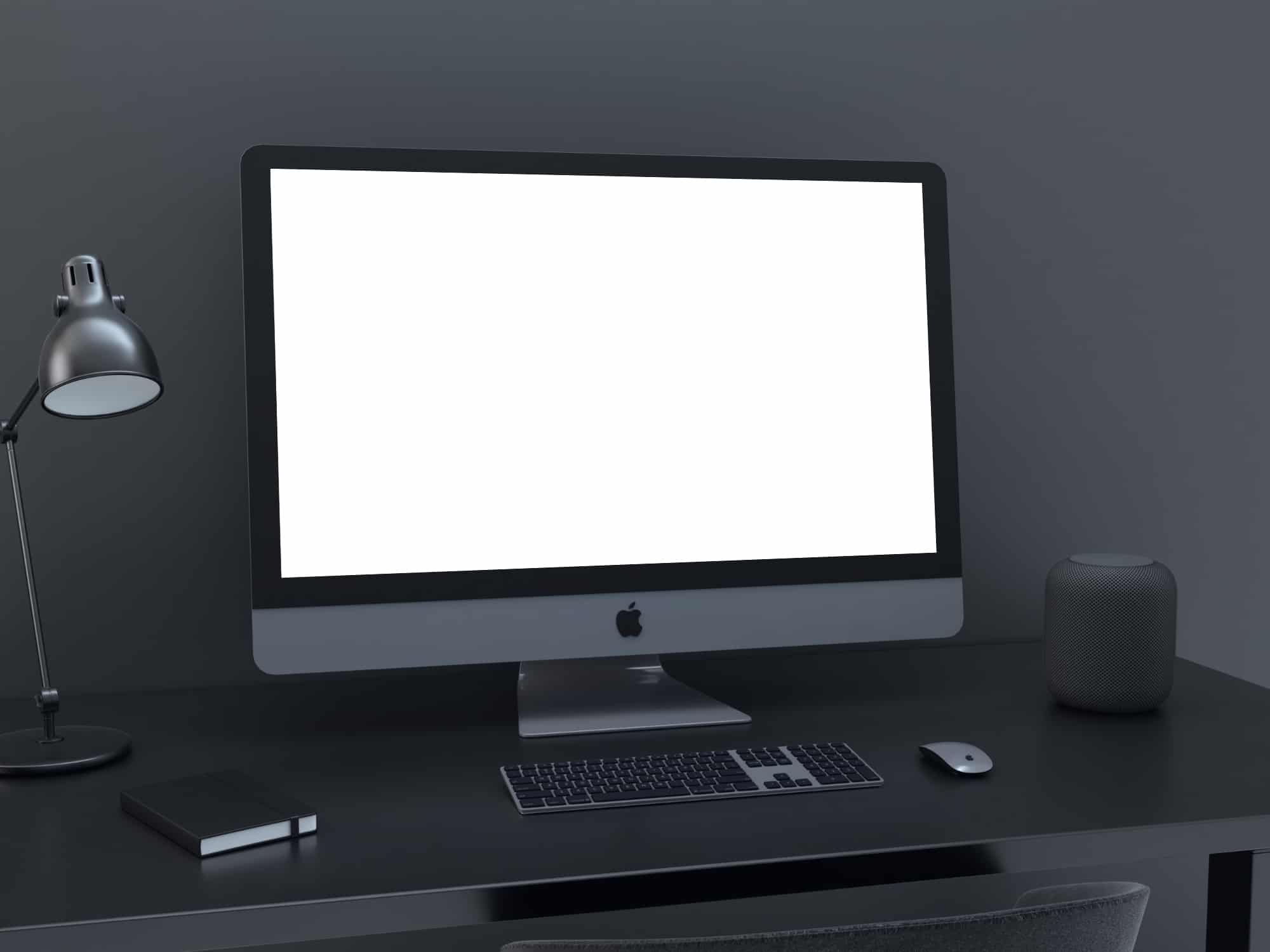 Gray iMac Pro Mockup | The Mockup Club