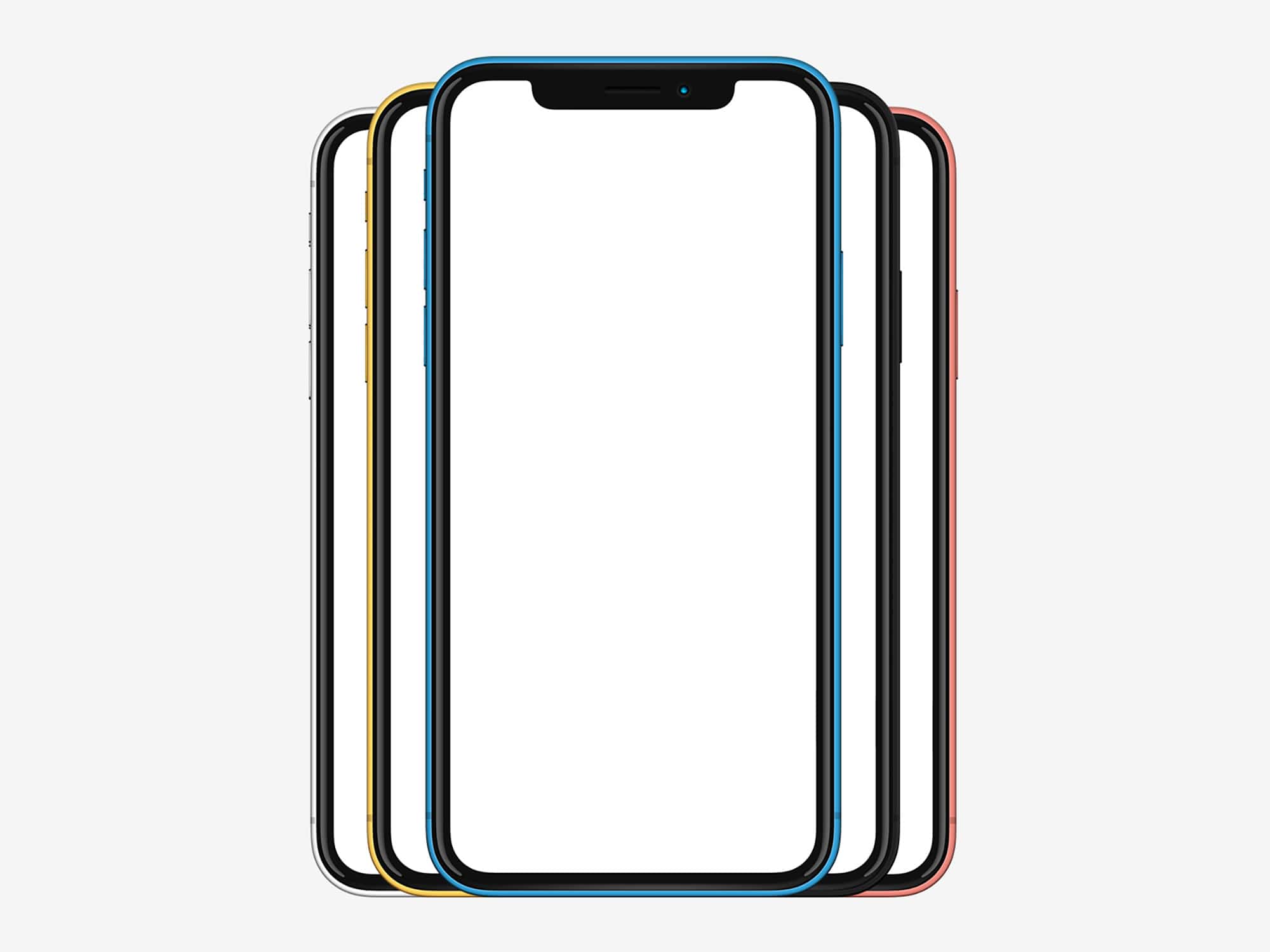 Colorful iPhone XR Mockup | The Mockup Club